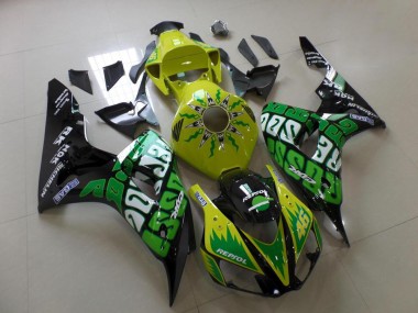 2006-2007 Green Yellow Rossi Honda CBR1000RR Replacement Motorcycle Fairings UK