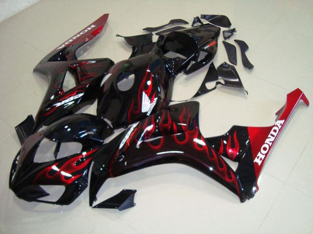 2006-2007 Red Flame Honda CBR1000RR Motorcylce Fairings UK 2006-2007 Red Flame Honda CBR1000RR Motorcylce Fairings UK