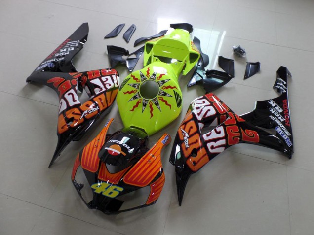 2006-2007 Rossi Fluro Green Honda CBR1000RR Motorcyle Fairings UK 2006-2007 Rossi Fluro Green Honda CBR1000RR Motorcyle Fairings UK