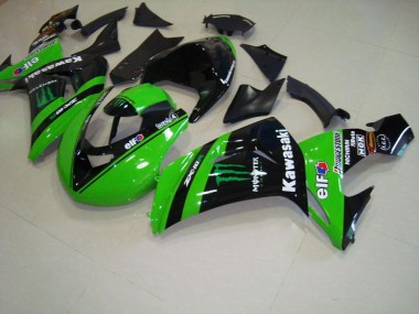 2006-2007 Green Monster Race Kawasaki ZX10R Motorcycle Fairings Kit UK