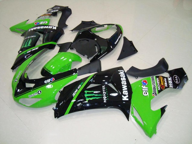 2006-2007 Green Monster Kawasaki ZX10R Bike Fairings UK 2006-2007 Green Monster Kawasaki ZX10R Bike Fairings UK