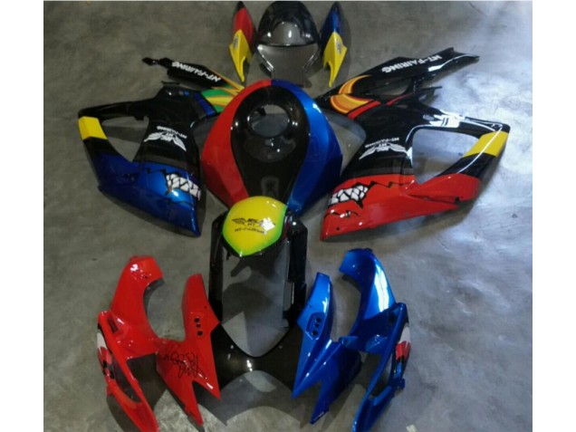 2006-2007 Red Blue Suzuki GSXR 600/750 Motorbike Fairing UK 2006-2007 Red Blue Suzuki GSXR 600/750 Motorbike Fairing UK