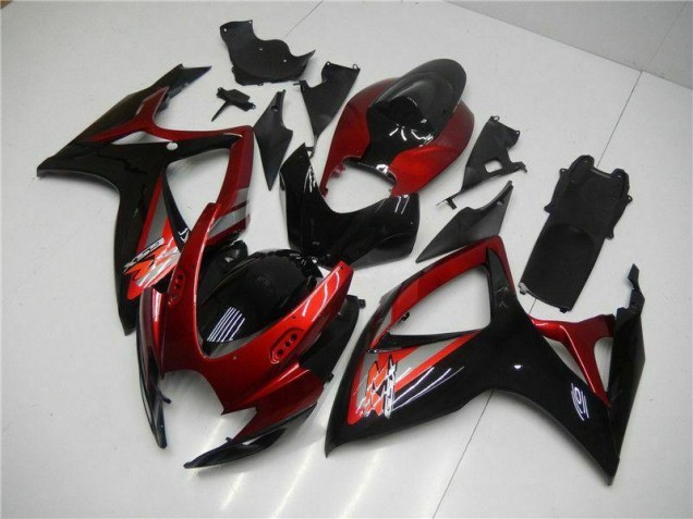 2006-2007 Red Black Suzuki GSXR 600/750 Motor Bike Fairings UK 2006-2007 Red Black Suzuki GSXR 600/750 Motor Bike Fairings UK