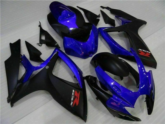 2006-2007 Blue Black Suzuki GSXR 600/750 Motorbike Fairing Kits UK 2006-2007 Blue Black Suzuki GSXR 600/750 Motorbike Fairing Kits UK