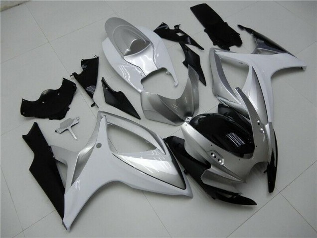 2006-2007 Silver Suzuki GSXR 600/750 Motorcycle Fairings Kits UK 2006-2007 Silver Suzuki GSXR 600/750 Motorcycle Fairings Kits UK