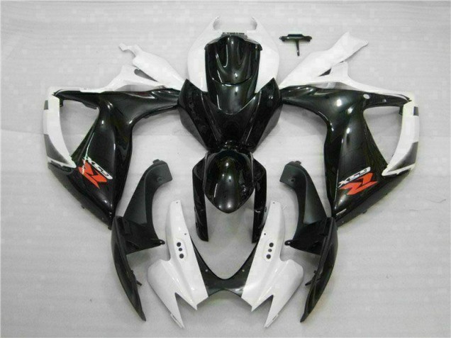 2006-2007 White Black Suzuki GSXR 600/750 Motorcycle Fairings Kit UK 2006-2007 White Black Suzuki GSXR 600/750 Motorcycle Fairings Kit UK