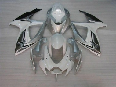 2006-2007 White Silver Suzuki GSXR 600/750 Motorcycle Fairing UK