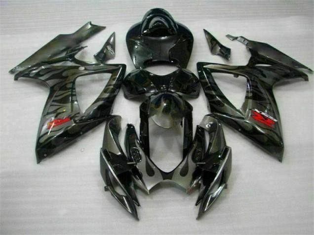 2006-2007 Black Suzuki GSXR 600/750 Bike Fairing UK 2006-2007 Black Suzuki GSXR 600/750 Bike Fairing UK