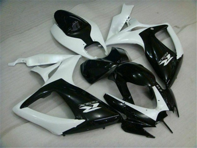 2006-2007 Black White Suzuki GSXR 600/750 Motorcycle Replacement Fairings UK 2006-2007 Black White Suzuki GSXR 600/750 Motorcycle Replacement Fairings UK