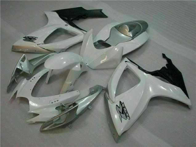 2006-2007 White Silver Suzuki GSXR 600/750 Motorcycle Fairings Kit UK 2006-2007 White Silver Suzuki GSXR 600/750 Motorcycle Fairings Kit UK