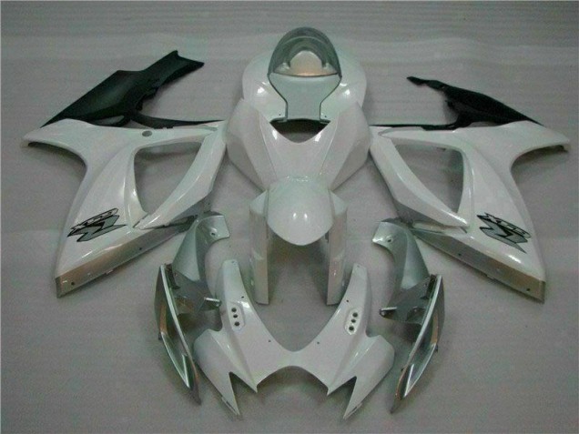 2006-2007 White Silver Suzuki GSXR 600/750 Motorcycle Fairings Kit UK 2006-2007 White Silver Suzuki GSXR 600/750 Motorcycle Fairings Kit UK