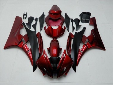 2006-2007 Red Black Yamaha YZF R6 Bike Fairings UK