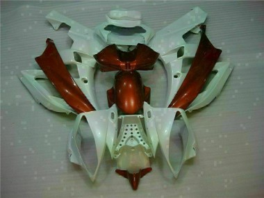 2006-2007 White Brown Yamaha YZF R6 Motorcylce Fairings UK