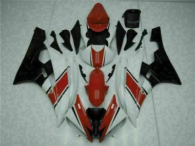 2006-2007 Red White Yamaha YZF R6 Motorcycle Fairings & Plastics UK