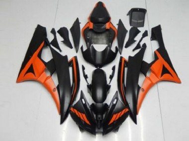2006-2007 Orange Black Yamaha YZF R6 Bike Fairings UK
