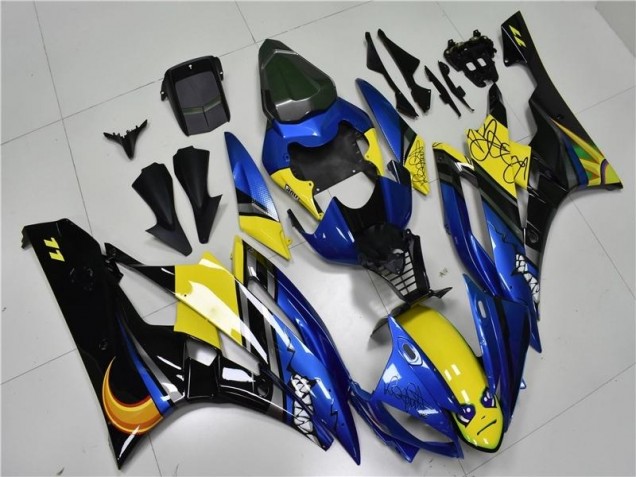 2006-2007 Blue Shark Yamaha YZF R6 Motorcycle Fairings Kits UK 2006-2007 Blue Shark Yamaha YZF R6 Motorcycle Fairings Kits UK