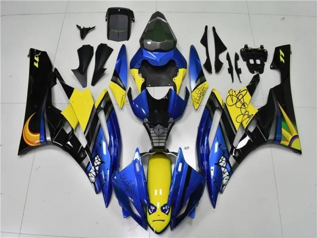 2006-2007 Blue Shark Yamaha YZF R6 Motorcycle Fairings Kits UK 2006-2007 Blue Shark Yamaha YZF R6 Motorcycle Fairings Kits UK