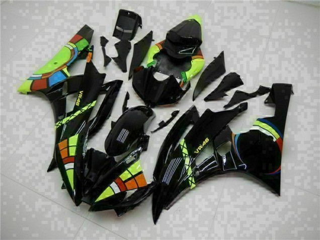 2006-2007 Black Yamaha YZF R6 Motorcycle Replacement Fairings UK 2006-2007 Black Yamaha YZF R6 Motorcycle Replacement Fairings UK