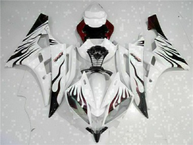 2006-2007 White Yamaha YZF R6 Motorcyle Fairings UK
