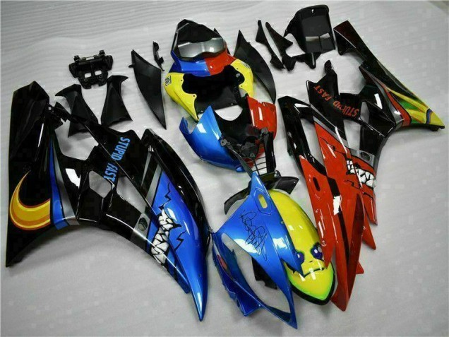 2006-2007 Yellow Blue Red Yamaha YZF R6 Motorcycle Fairings Kit UK 2006-2007 Yellow Blue Red Yamaha YZF R6 Motorcycle Fairings Kit UK