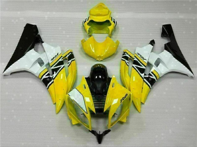 2006-2007 Yellow White Black Yamaha YZF R6 Motorcylce Fairings UK 2006-2007 Yellow White Black Yamaha YZF R6 Motorcylce Fairings UK