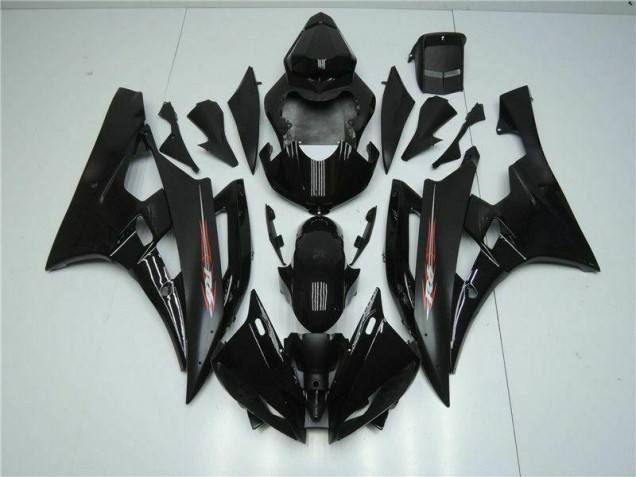 2006-2007 Black Yamaha YZF R6 Motorbike Fairings UK 2006-2007 Black Yamaha YZF R6 Motorbike Fairings UK