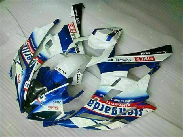 2006-2007 White Blue Yamaha YZF R6 Motorbike Fairing UK