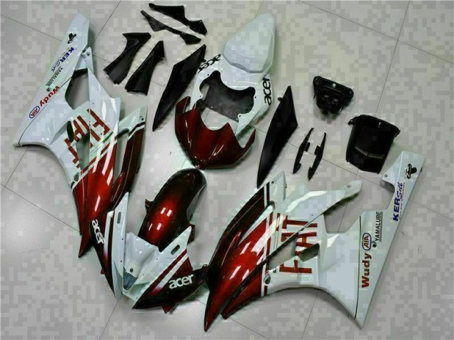 2006-2007 Brown White Yamaha YZF R6 Motorcycle Fairing Kit UK 2006-2007 Brown White Yamaha YZF R6 Motorcycle Fairing Kit UK
