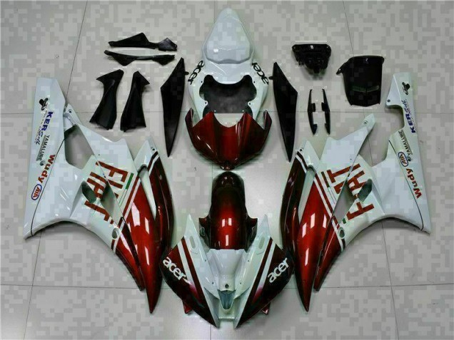 2006-2007 Brown White Yamaha YZF R6 Motorcycle Fairing Kit UK 2006-2007 Brown White Yamaha YZF R6 Motorcycle Fairing Kit UK