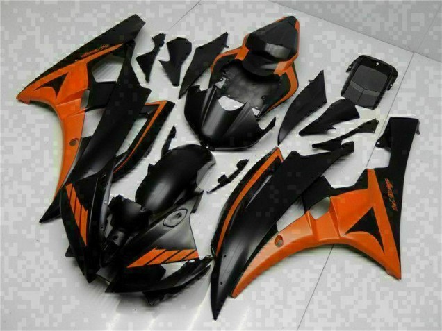 2006-2007 Orange Black Yamaha YZF R6 Bike Fairing UK 2006-2007 Orange Black Yamaha YZF R6 Bike Fairing UK