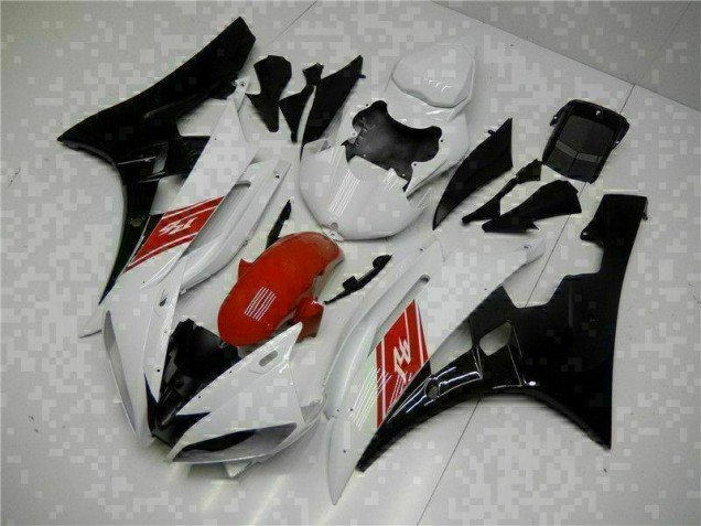 2006-2007 White Black Yamaha YZF R6 Motorbike Fairing UK 2006-2007 White Black Yamaha YZF R6 Motorbike Fairing UK