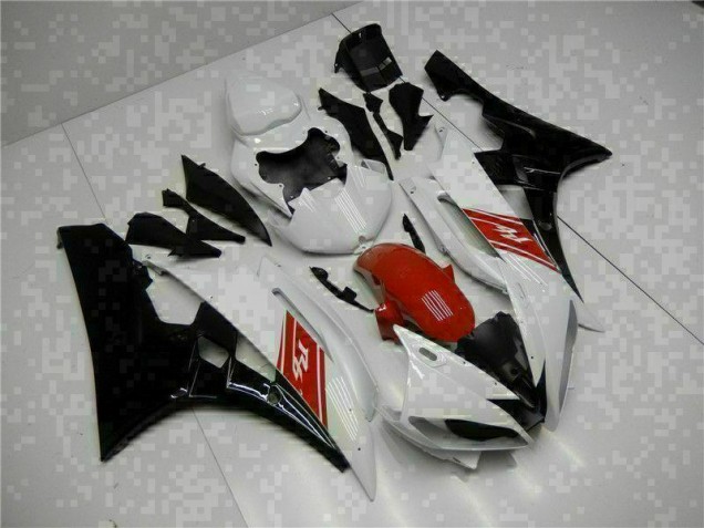 2006-2007 White Black Yamaha YZF R6 Motorbike Fairing UK 2006-2007 White Black Yamaha YZF R6 Motorbike Fairing UK