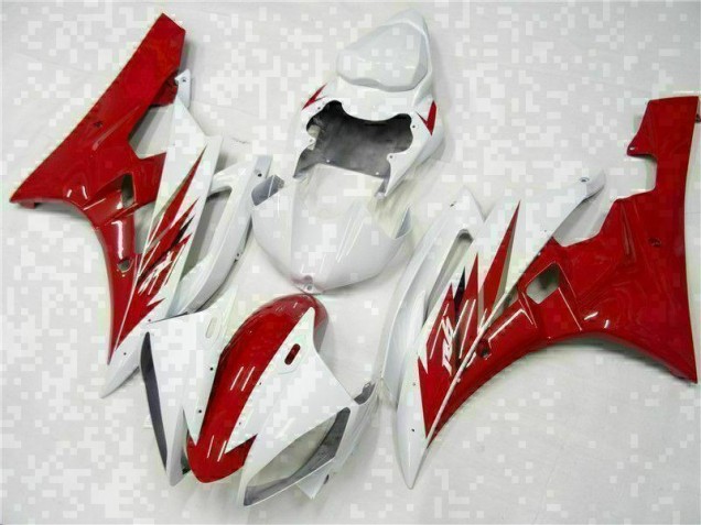 2006-2007 Red White Yamaha YZF R6 Motorcycle Bodywork UK 2006-2007 Red White Yamaha YZF R6 Motorcycle Bodywork UK