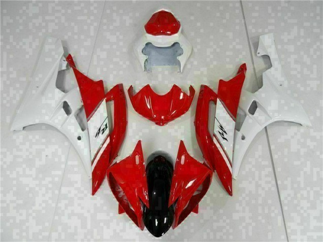 2006-2007 Red White Yamaha YZF R6 Motorcyle Fairings UK 2006-2007 Red White Yamaha YZF R6 Motorcyle Fairings UK