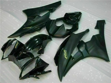 2006-2007 Matte Black Yamaha YZF R6 Motorcycle Fairing Kits UK