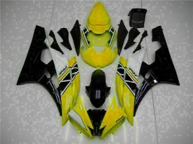 2006-2007 Yellow Black Yamaha YZF R6 Motorcycle Fairing Kit UK