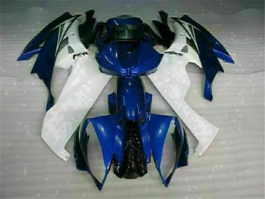 2006-2007 White Blue Yamaha YZF R6 Bike Fairings UK