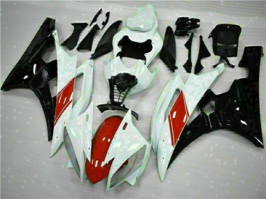 2006-2007 White Yamaha YZF R6 Replacement Motorcycle Fairings UK