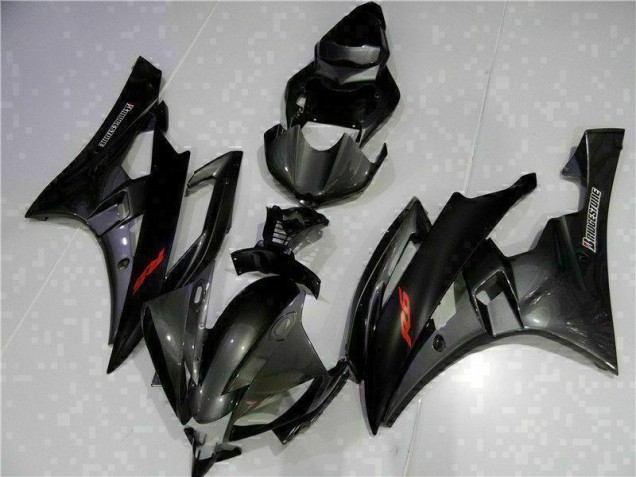 2006-2007 Grey Black Yamaha YZF R6 Motorcycle Bodywork UK 2006-2007 Grey Black Yamaha YZF R6 Motorcycle Bodywork UK