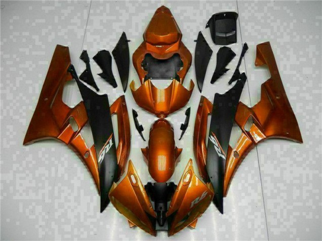 2006-2007 Orange Yamaha YZF R6 Motorbike Fairing Kits UK 2006-2007 Orange Yamaha YZF R6 Motorbike Fairing Kits UK