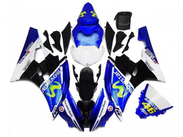 2006-2007 Blue Black White Yamaha YZF R6 Motor Fairings UK 2006-2007 Blue Black White Yamaha YZF R6 Motor Fairings UK