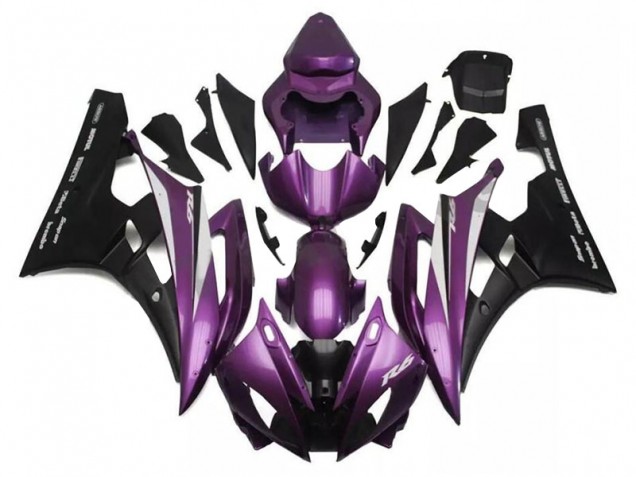 2006-2007 Purple Black Yamaha YZF R6 Motorcylce Fairings UK 2006-2007 Purple Black Yamaha YZF R6 Motorcylce Fairings UK