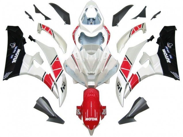 2006-2007 White Red Black Yamaha YZF R6 Bike Fairings UK 2006-2007 White Red Black Yamaha YZF R6 Bike Fairings UK