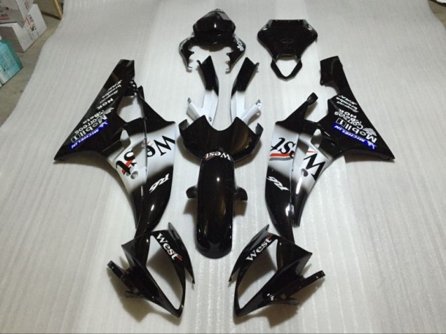 2006-2007 Glossy Black Yamaha YZF R6 Bike Fairing UK 2006-2007 Glossy Black Yamaha YZF R6 Bike Fairing UK