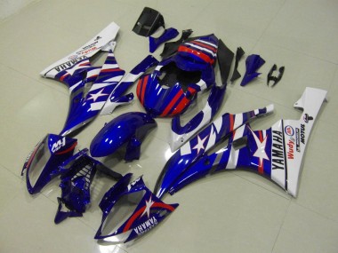 2006-2007 Red Blue Star Yamaha YZF R6 Bike Fairings UK