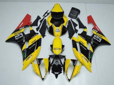 2006-2007 Yellow Black Monster Yamaha YZF R6 Motorcycle Bodywork UK