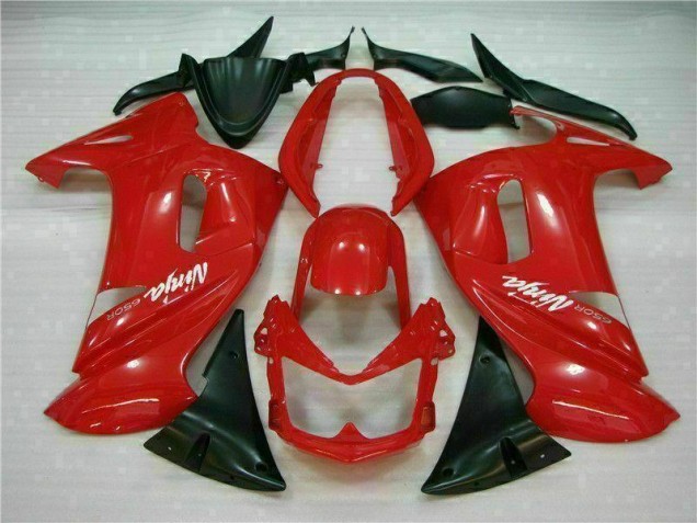 2006-2008 Glossy Red Kawasaki EX650 Motorbike Fairing UK 2006-2008 Glossy Red Kawasaki EX650 Motorbike Fairing UK