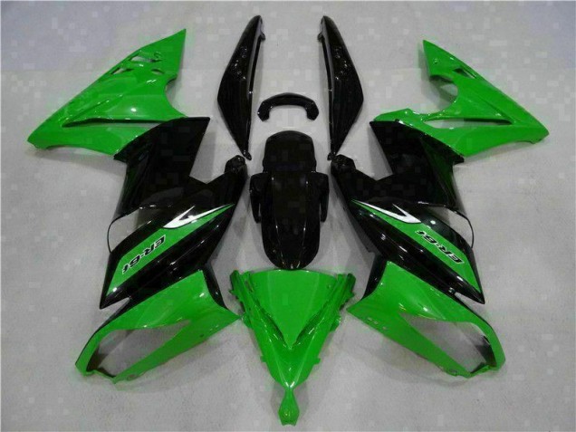 2006-2008 Green Black Kawasaki EX650 Bike Fairings & Bodywork UK 2006-2008 Green Black Kawasaki EX650 Bike Fairings & Bodywork UK