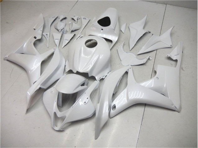 2007-2008 Pearl White Honda CBR600RR Motorbike Fairing UK 2007-2008 Pearl White Honda CBR600RR Motorbike Fairing UK