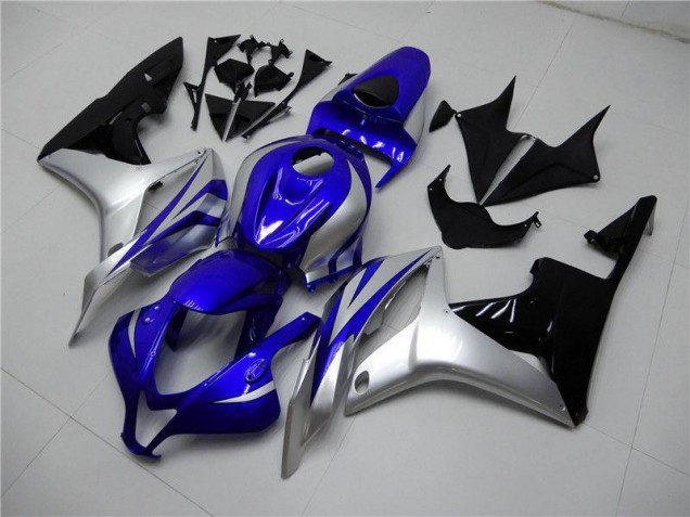 2007-2008 Blue Silver Black Honda CBR600RR Replacement Motorcycle Fairings UK 2007-2008 Blue Silver Black Honda CBR600RR Replacement Motorcycle Fairings UK